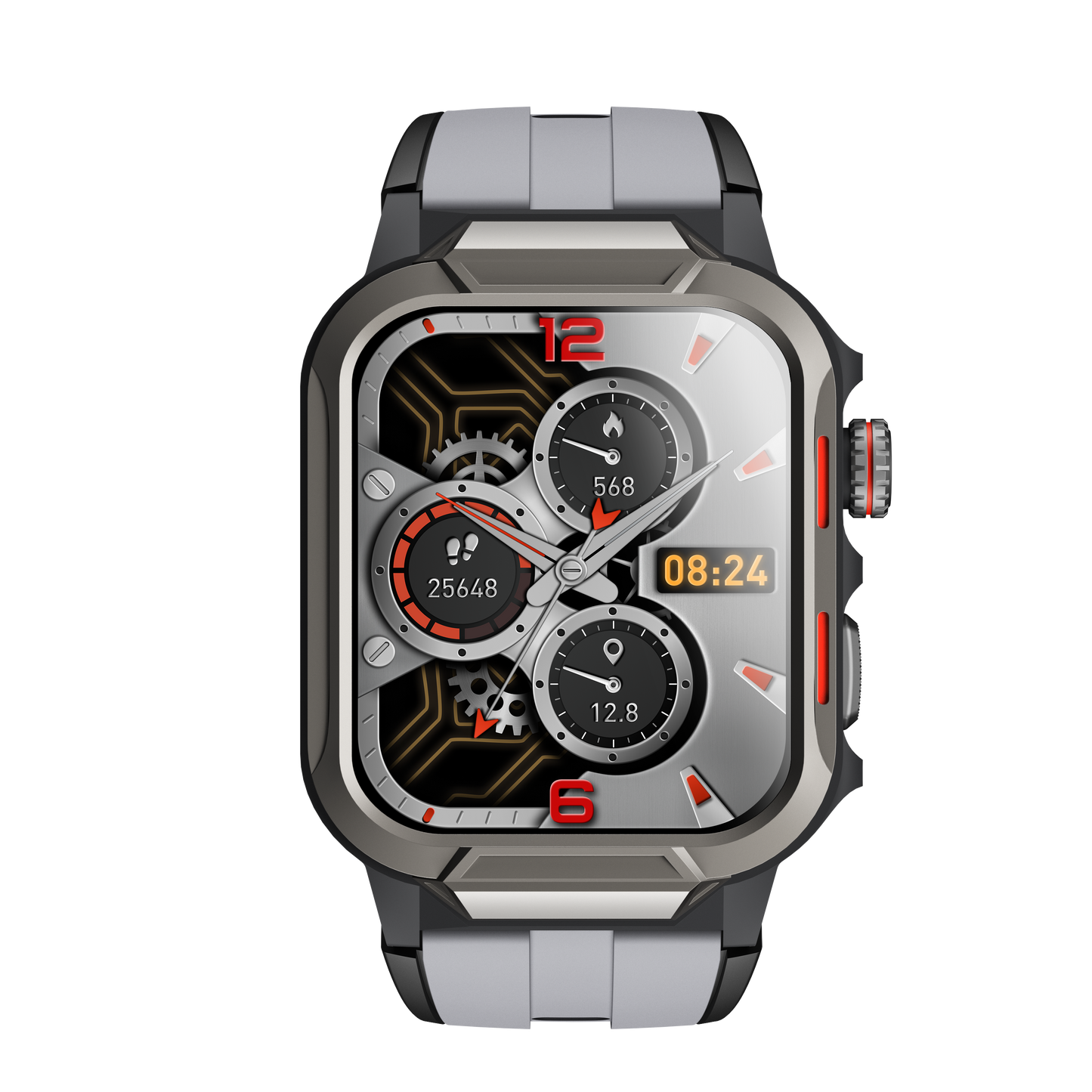 Smart Watch for Men 3ATM Waterproof Smartwatch 1.96 inch screen for Android and iOS Phones Fitness Tracker Watch with 100+ Sports Modes