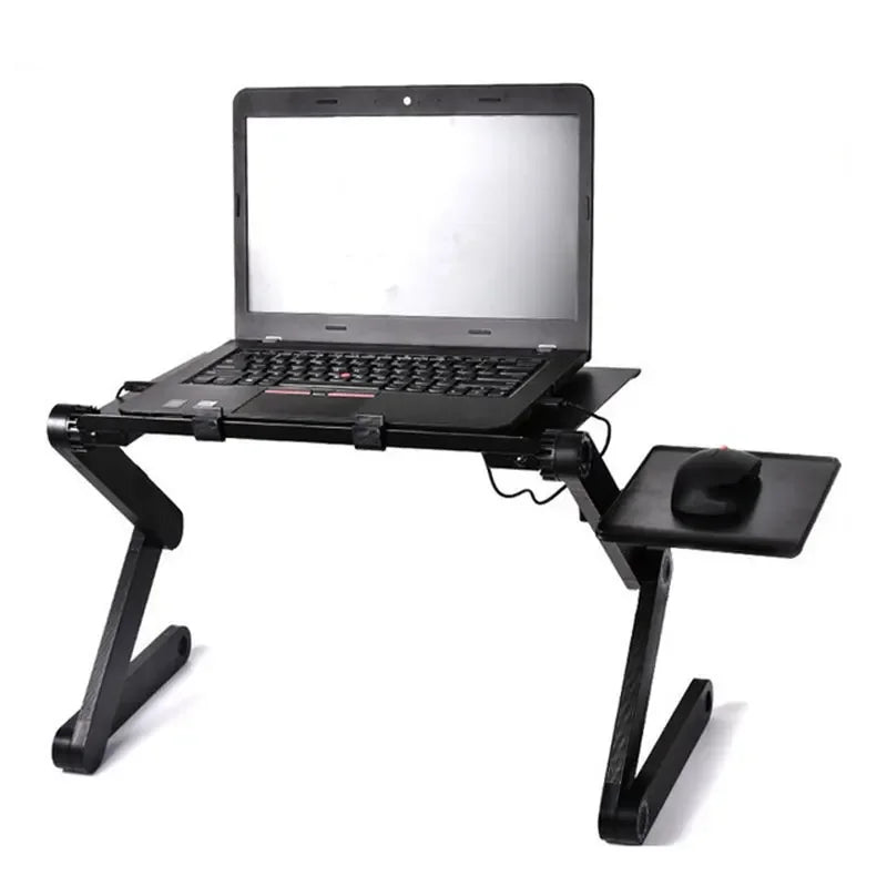 Adjustable Vented Laptop Stand - Foldable Desk for Office