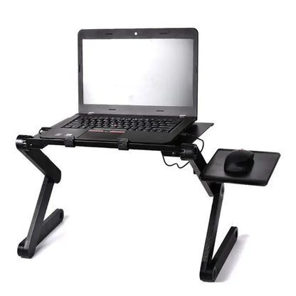 Adjustable Vented Laptop Stand - Foldable Desk for Office